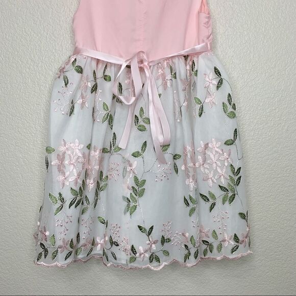 Purple Rose Toddler Size 4 Girls Floral Embroidered Dress - Picture 8 of 12